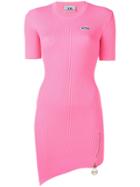 Gcds Ribbed Fitted Dress - Pink