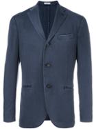Boglioli Three Button Blazer, Men's, Size: 52, Blue, Cupro/wool
