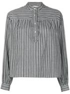 Isabel Marant Étoile - Étoile Striped Blouse - Women - Cotton - 40, Grey, Cotton