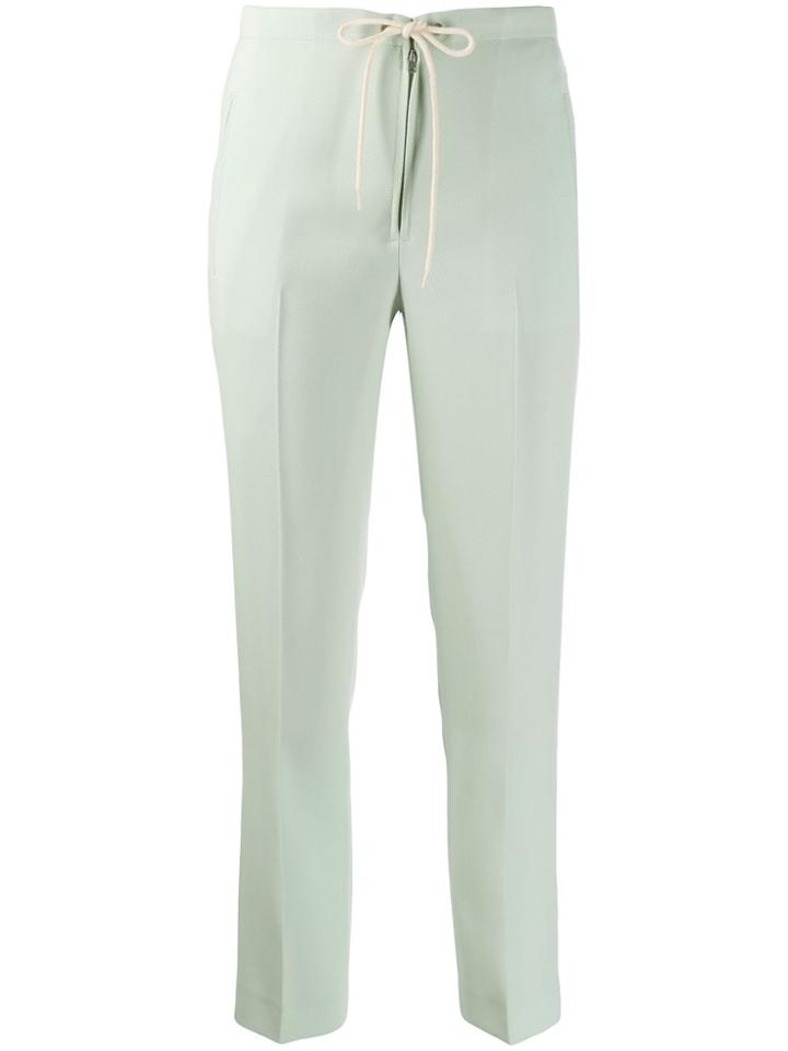 Courrèges Cropped Trousers - Green