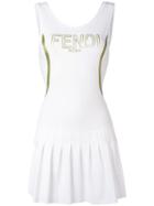 Fendi - Ff Logo Short Dress - Women - Polyamide/spandex/elastane - 38, White, Polyamide/spandex/elastane