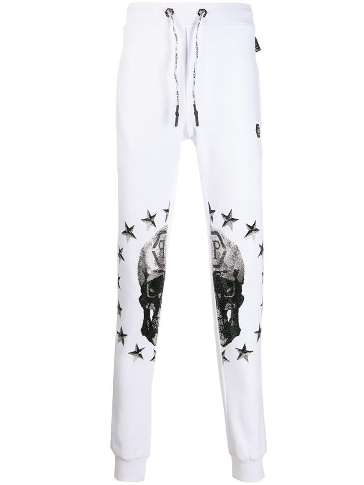 Philipp Plein 20 Stars Jogging Trousers - White