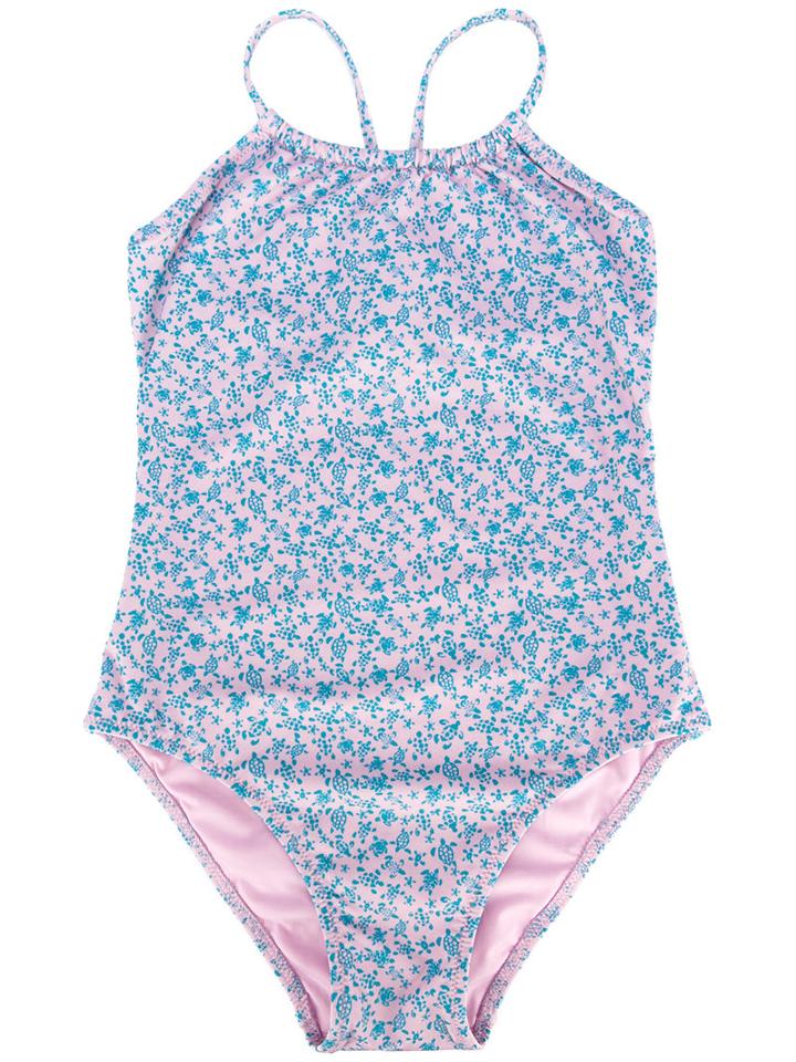 Vilebrequin Kids Turtle Print Swimsuit, Girl's, Size: 6 Yrs, Pink/purple