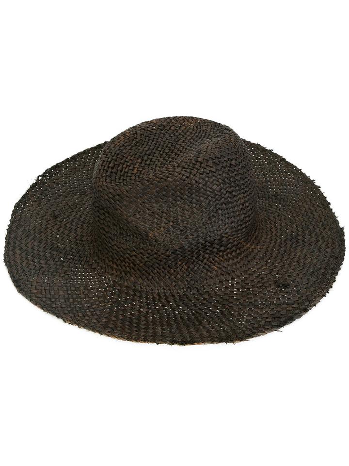 Isabel Benenato Beach Hat, Women's, Size: Small, Brown, Vegetable Fibres