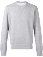 Maison Margiela Elbow Patch Sweatshirt, Men's, Size: 54, Grey, Cotton/calf Leather