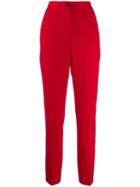 Dolce & Gabbana High Waisted Trousers - Red