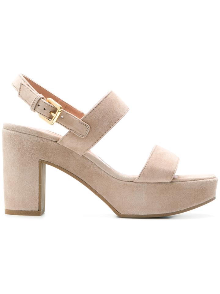 L'autre Chose Zeppa Sandals - Nude & Neutrals