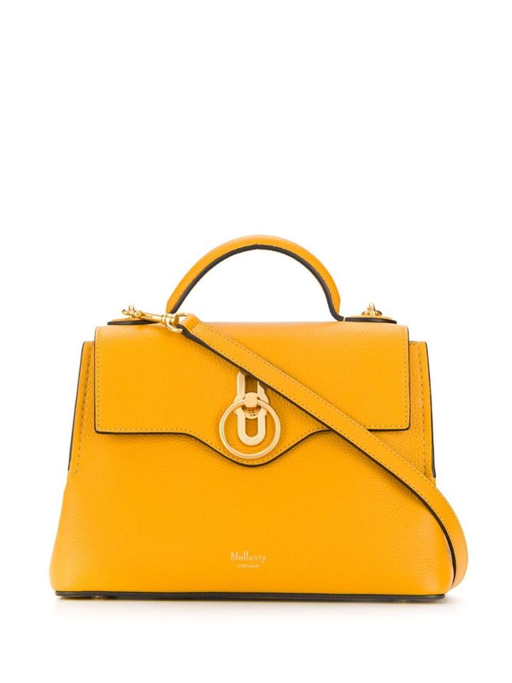 Mulberry Mini Seaton Classic Grain Shoulder Bag - Yellow