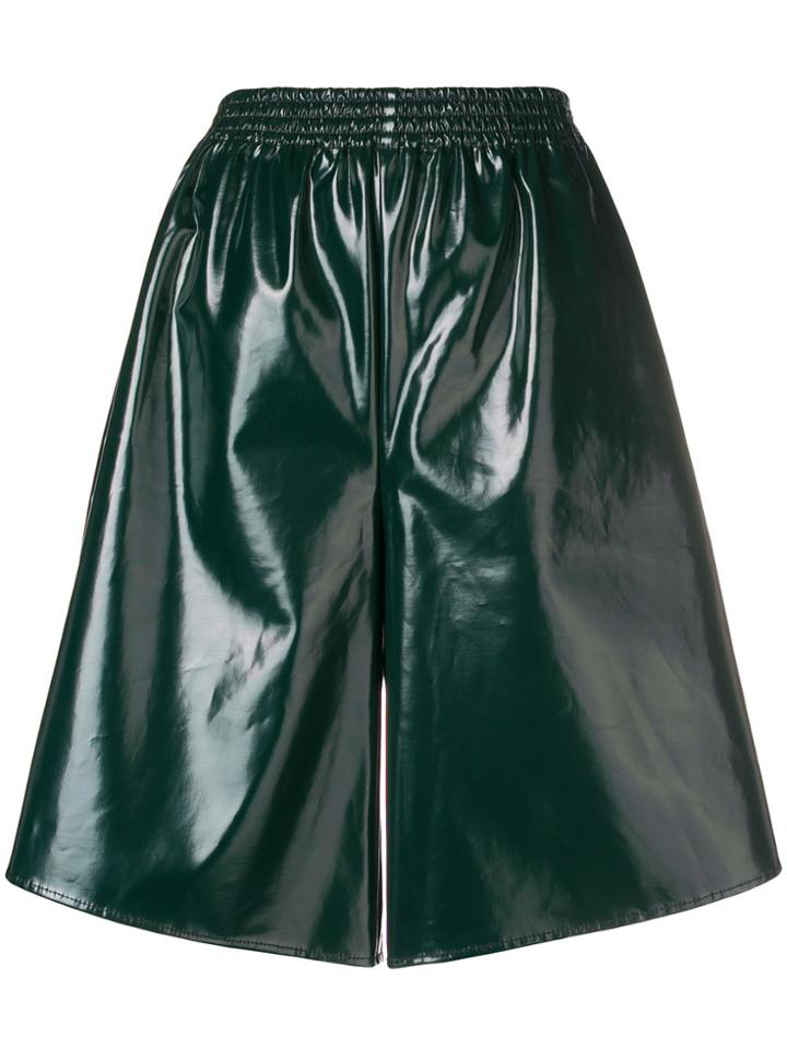 Mm6 Maison Margiela High Gloss Culottes - Green