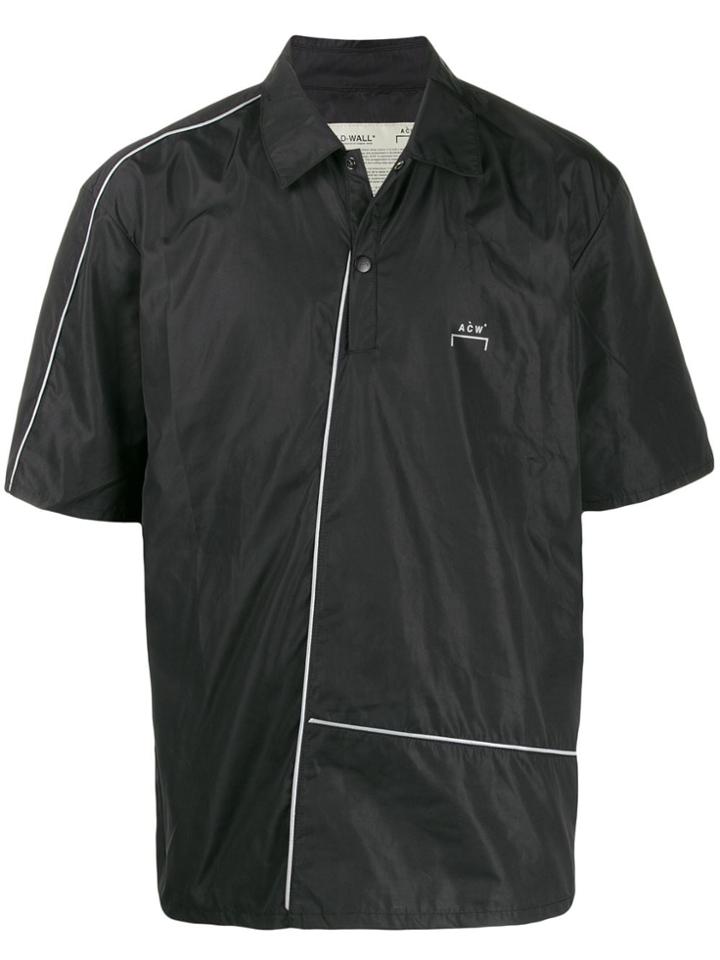 A-cold-wall* Contrast Piped Trim Shirt - Black