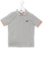 Boss Kids Geometric Print Polo Shirt, Boy's, Size: 12 Yrs, Grey