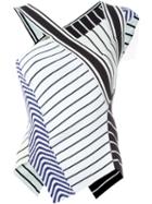 Emilio Pucci Striped Asymmetric Top