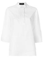 Piazza Sempione Henley Shirt - White