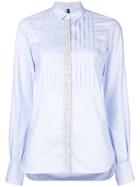 Eleventy Fitted Long-sleeved Shirt - Blue