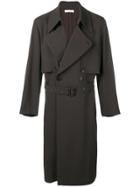 Ethosens Belted Trench Coat - Brown
