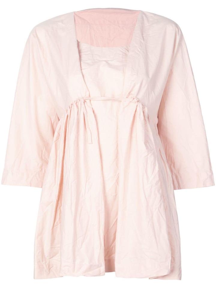 Daniela Gregis Peach Layered Top - Neutrals