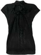 Fabiana Filippi Ball Chain Trimmed Blouse - Black