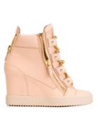 Giuseppe Zanotti Design Wedge Chain Hi-top Sneakers