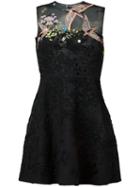 Valentino Lanscape Embroidered Dress