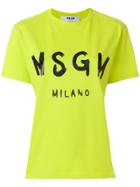 Msgm Logo T-shirt - Yellow & Orange