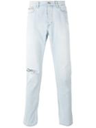 Calvin Klein Jeans - Distressed Slim-fit Jeans - Men - Cotton - 36, Blue, Cotton