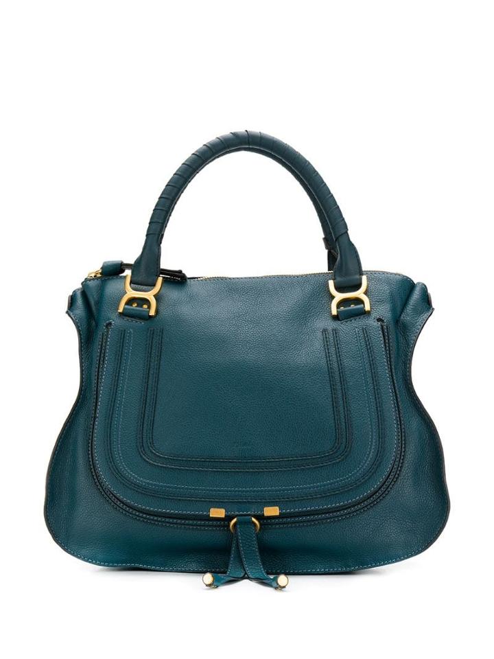 Chloé Marcie Satchel Bag - Blue