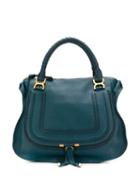 Chloé Marcie Satchel Bag - Blue