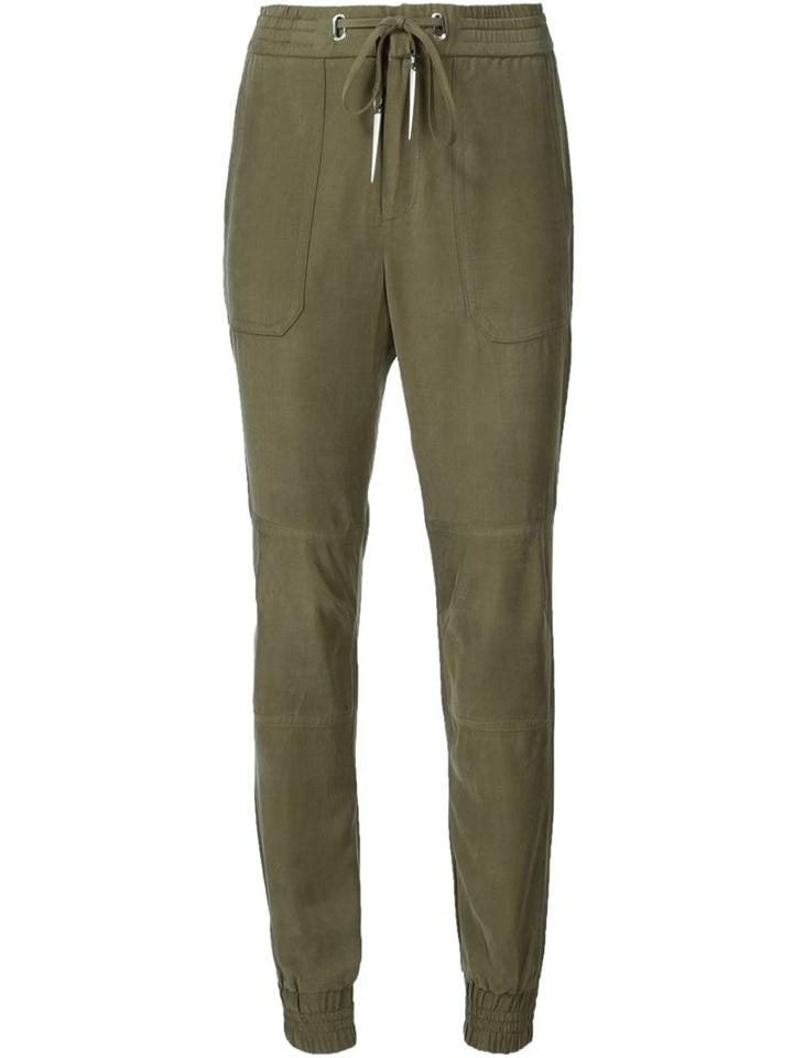 Thomas Wylde Aster Track Pants, Women's, Size: M, Green, Rayon/bemberg