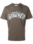 Golden Goose Deluxe Brand Logo Front T-shirt, Men's, Size: Large, Brown, Cotton