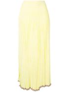 Christopher Esber Pleated Midi Skirt - Yellow