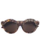 Kuboraum 'mask A2' Sunglasses, Adult Unisex, Brown, Acetate