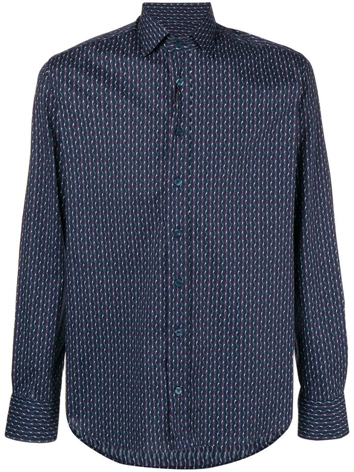 Etro Printed Classic Shirt - Blue