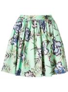 Alice+olivia 'tania' Skirt, Women's, Size: 8, Green, Cotton/polyester/spandex/elastane