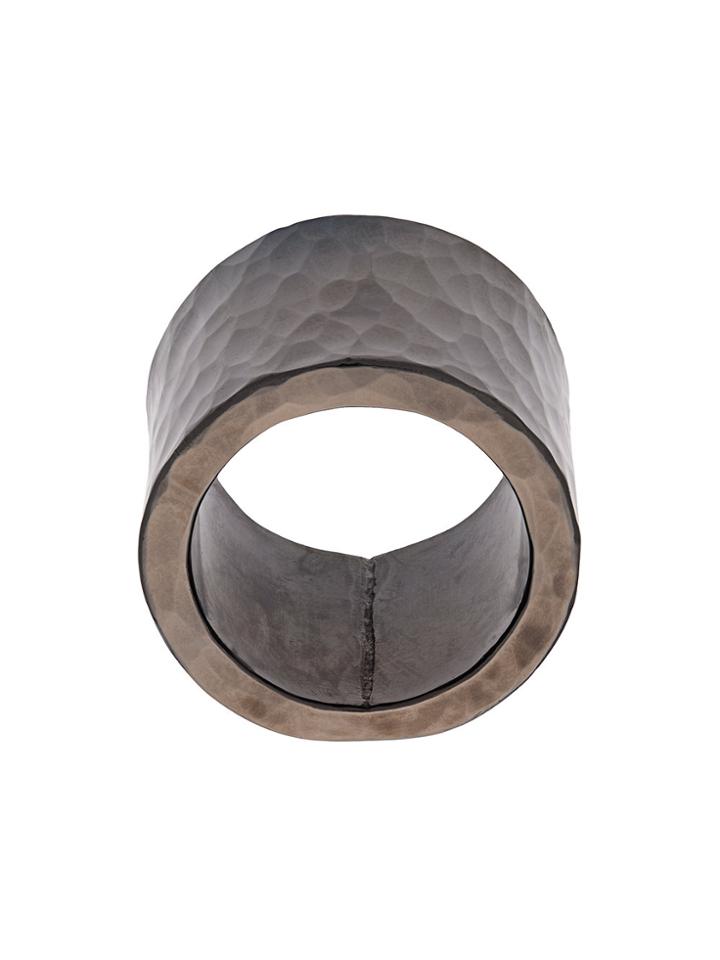 Chin Teo Thick Plate Ring - Black