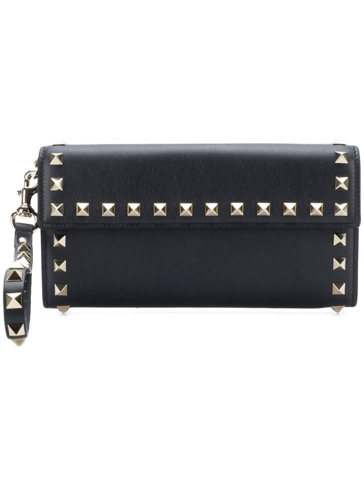 Valentino Stuuded Style Purse - Black