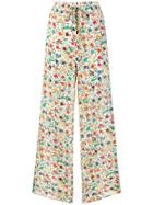 Red Valentino Flared Printed Trousers - Nude & Neutrals