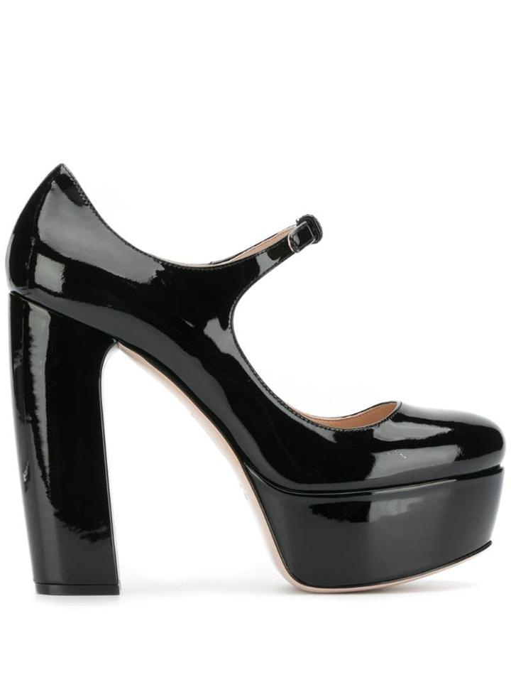 Miu Miu Patent Platform - Black