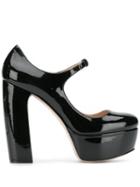 Miu Miu Patent Platform - Black