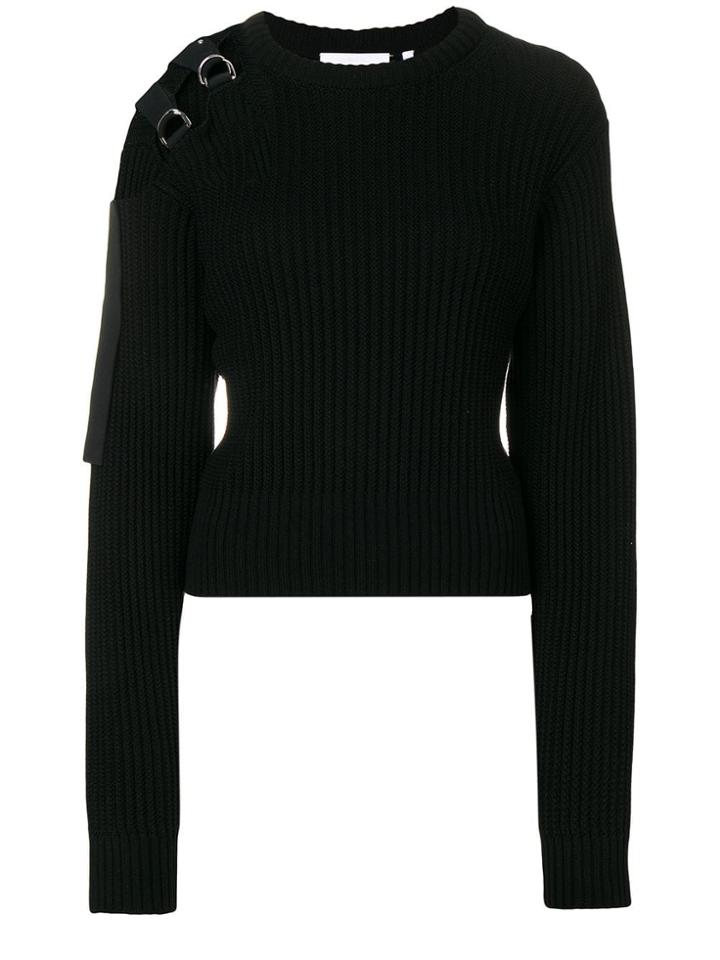 Helmut Lang Knit Harness Shoulder Jumper - Black