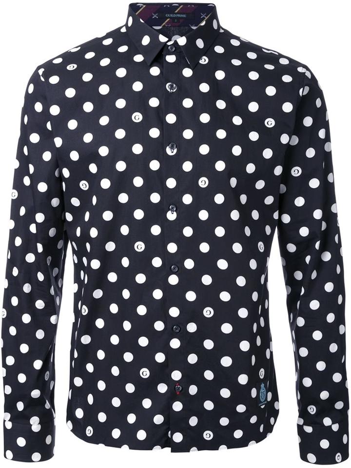 Guild Prime Polka Dots Print Shirt