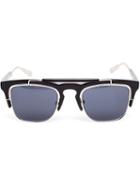 Linda Farrow Gallery 'kris Van Assche 66' Sunglasses, Men's, Black, Triacetate/glass/metal (other)