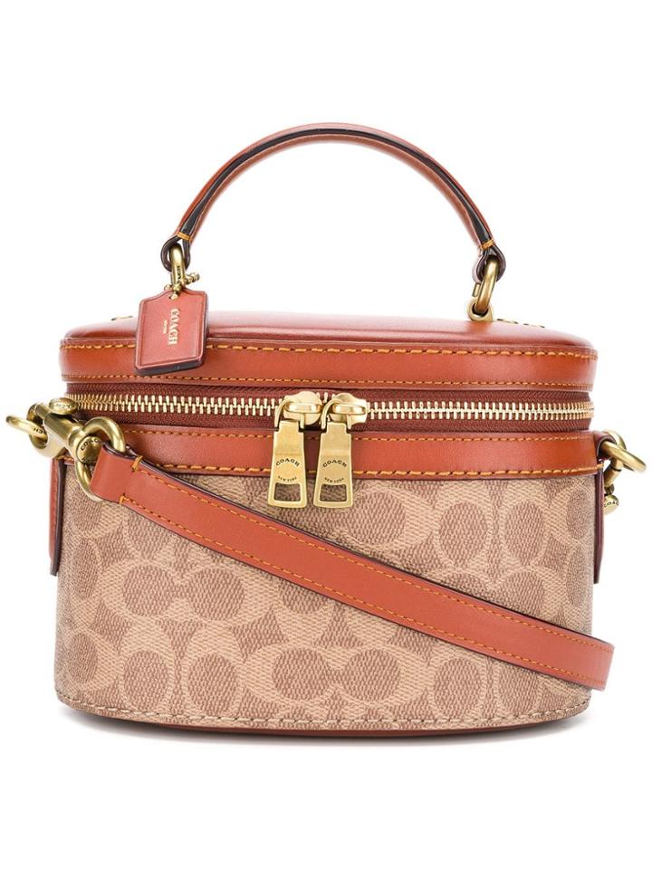 Coach Coach - Woman - Coated Canvas Sig Trail Xbd - Brown