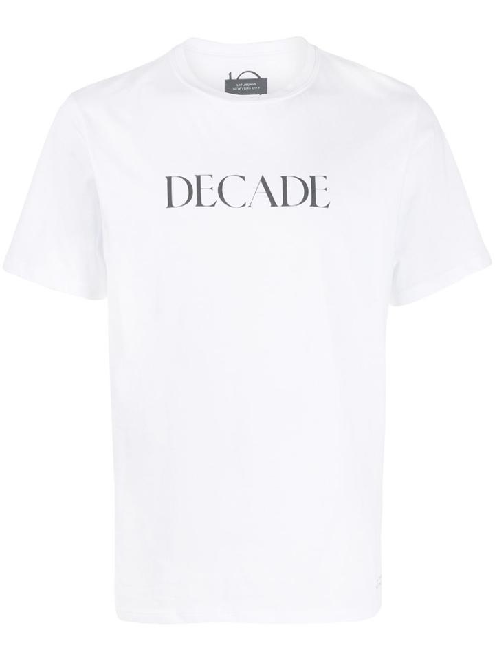 Saturdays Nyc Decade Print T-shirt - White