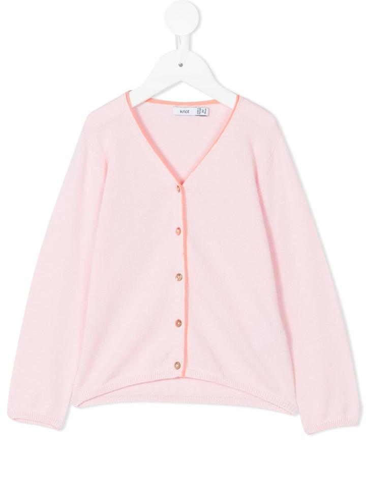 Knot - Adriana Cardigan - Kids - Cotton - 6 Yrs, Pink/purple