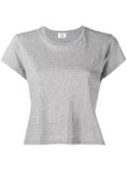 Re/done - Cropped Hanes Boxy Fit 'perfect' T-shirt - Women - Cotton - Xs, Grey, Cotton