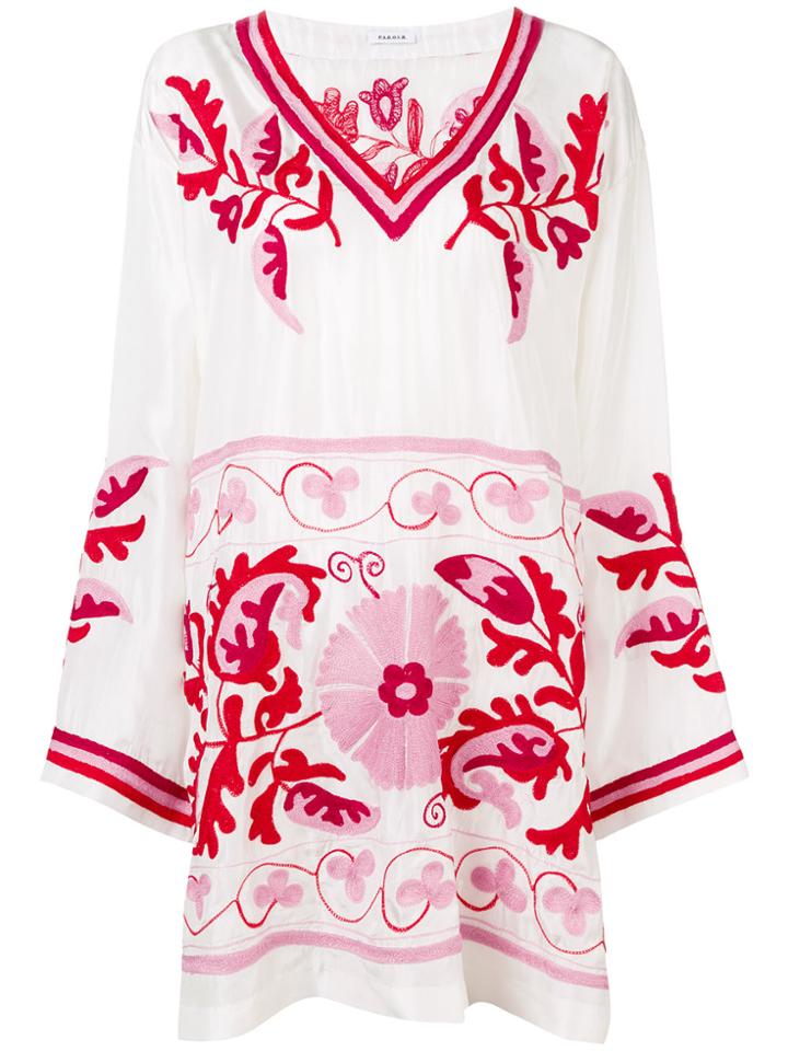 P.a.r.o.s.h. Embroidered Kaftan - White