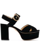 Charlotte Olympia Buckle Sandals - Black