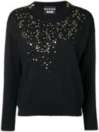 Boutique Moschino Star Studded Sweater - Black