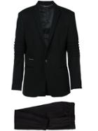 Philipp Plein Ribbed Sleeve Suit With Jogger Pant - Black