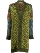 Tela Colourful Knit Cardigan - Green